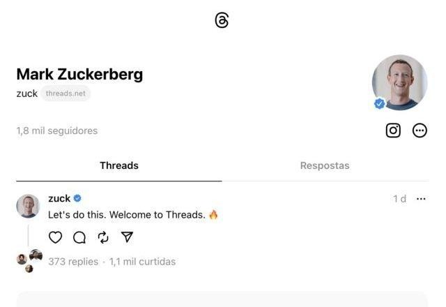 Imagem da noticia Threads, o Twitter da Meta, tem versão web vazada