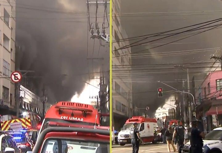 Imagem da noticia Incêndio atinge shopping no Brás e mobiliza bombeiros em São Paulo