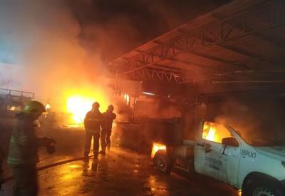 Incêndio danifica veículos ligados à companhia energética de Minas Gerais