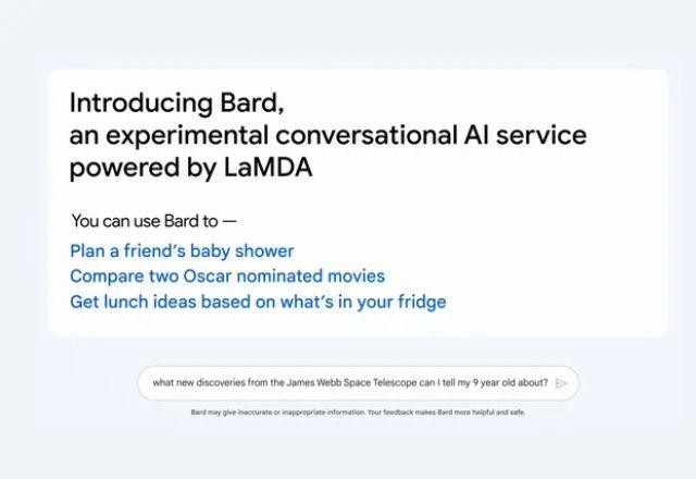 Imagem da noticia Rival do ChatGPT, Google Bard erra na primeira demonstração