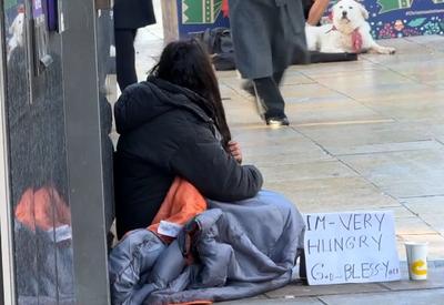 Crise de moradia expõe avanço da população de rua em Londres Crise de moradia expõe avanço da população de rua em Londres