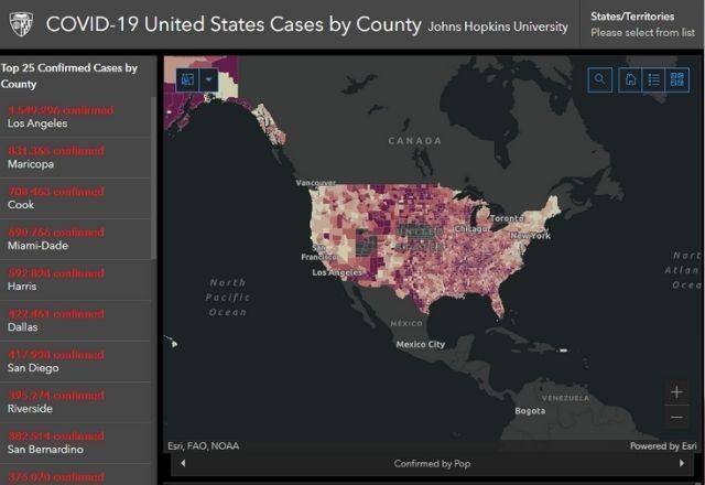 Imagem da noticia Estados Unidos registram 800 mil mortes por covid-19