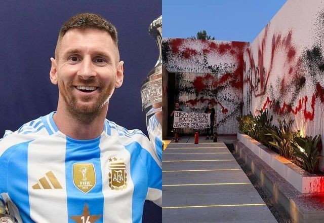 Imagem da noticia Lionel Messi tem mansão vandalizada por ativistas ambientais na Espanha