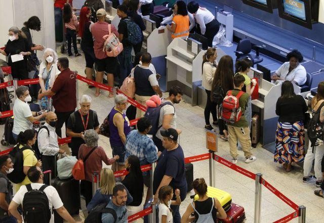 Imagem da noticia Mau tempo causa cancelamentos e atrasos no Aeroporto Santos Dumont, no Rio