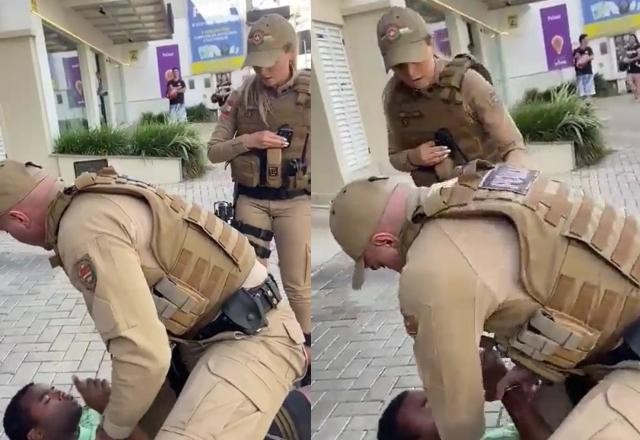Imagem da noticia Policial cobre câmera corporal durante abordagem a homem negro em SC