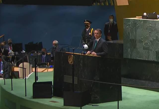 Imagem da noticia Leia e assista o discurso do presidente Bolsonaro na ONU