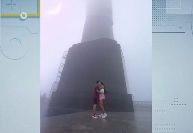 Imagem da noticia Vídeo: Raio atinge Cristo Redentor durante sessão de fotos