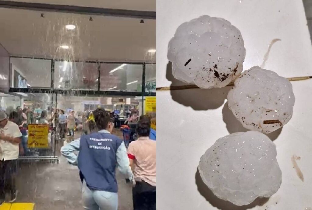 Imagem da noticia Temporal causa estragos no Paraná; pedras de granizo chegam a pesar mais de 100g