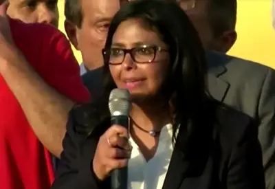 Vice-presidente da Venezuela Delcy Rodríguez está na Rússia, diz agência Vice-presidente da Venezuela Delcy Rodríguez está na Rússia, diz agência