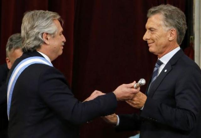 Alberto Fernández e Mauricio Macri