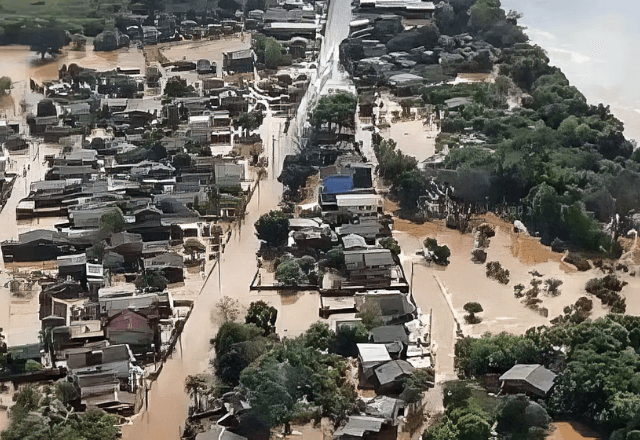 Enchentes no Rio Grande do Sul | Foto: Marinha do Brasil
