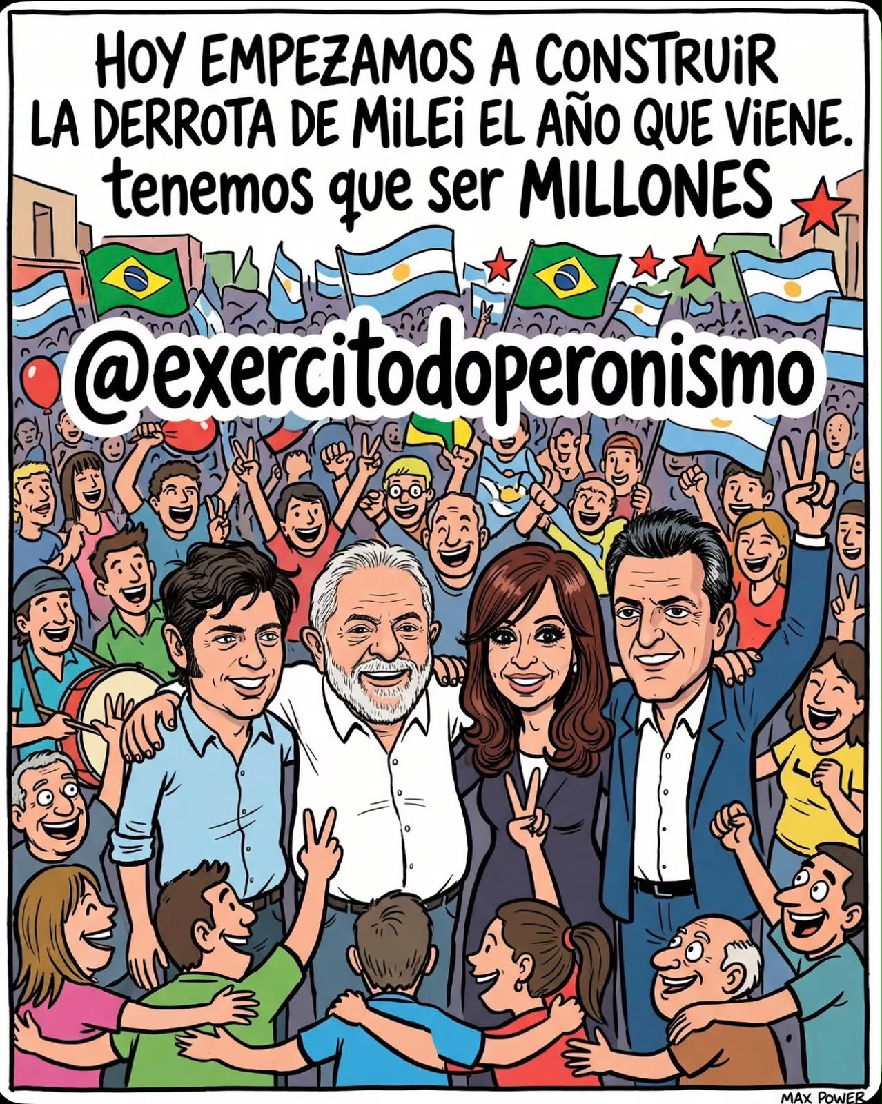 Argentinos replicam ‘Exército do Lula’ em oposição a Milei 