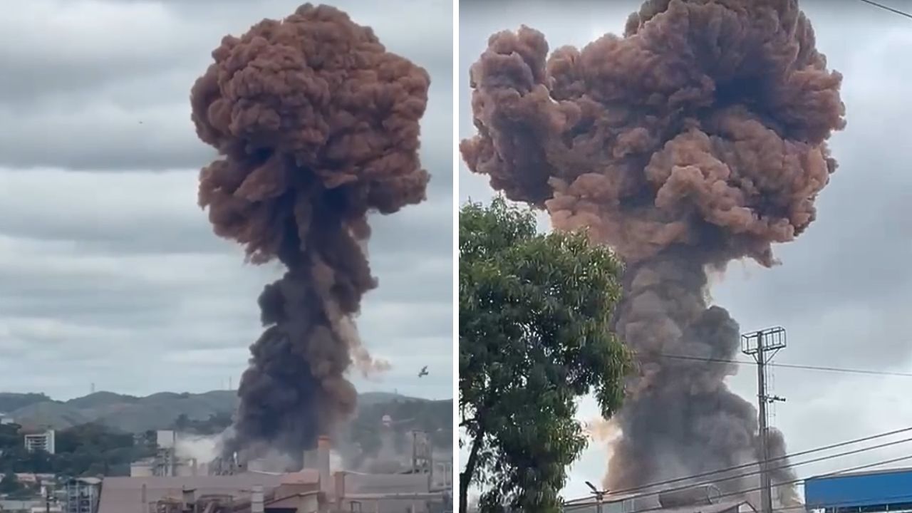 VÍDEO: Explosão atinge usina da CSN em Volta Redonda (RJ)