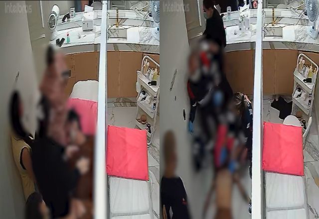 Imagens de segurança mostram momento em que empresário passa mal | Reprodução/Redes Sociais