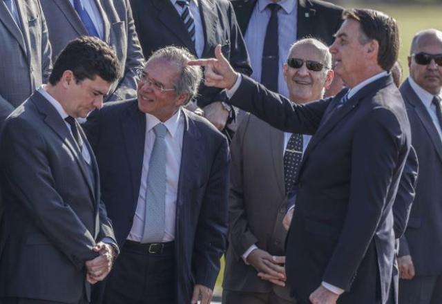 Moro , Guedes e Bolsonaro