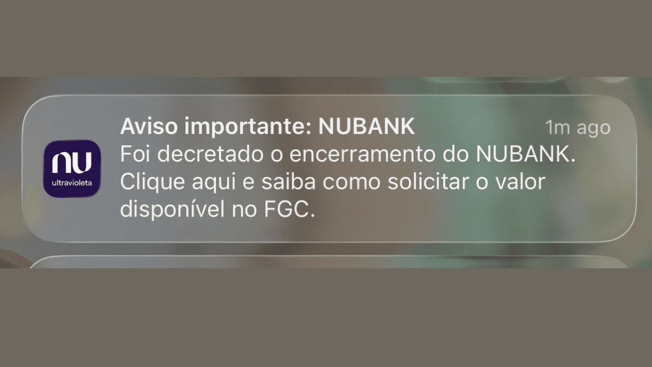 Notificação Nubank | Foto: Reprodução
