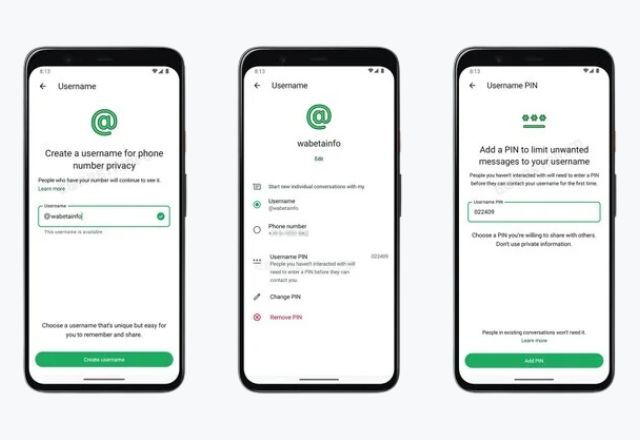Recurso de nome de usuário é muito comum nas redes X (Twitter), Instagram e Threads. Recurso será mais uma camada de segurança contra desconhecidos | WABetaInfo