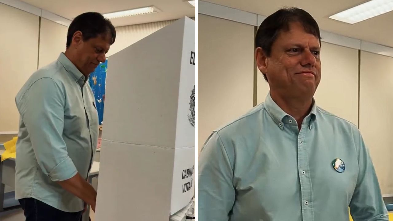 Tarcísio vota e fala em pacificação se Flávio for eleito Tarcísio vota e fala em pacificação se Flávio for eleito