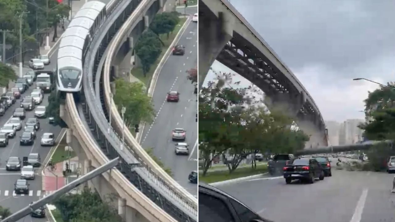 Monotrilho de SP volta a operar após acidente com guindaste