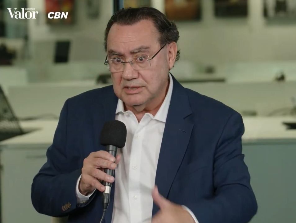 Augusto Cury durante sabatina promovida por O Globo, Valor e CBN | Reprodução/YouTube @cbnrede