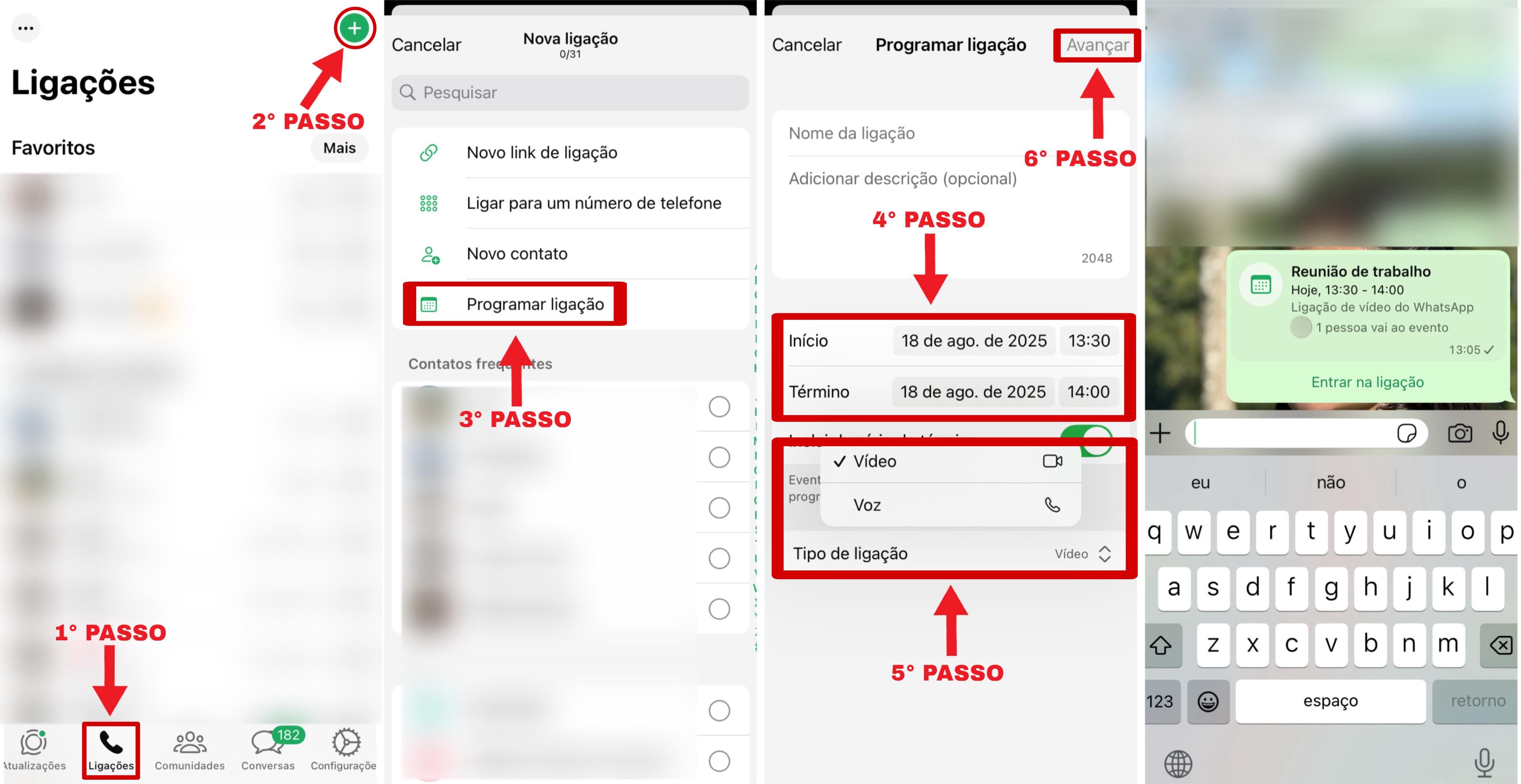 Passo a passo para agendar ligação no WhatsApp. | SBT News
