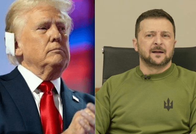 Donald Trump e Volodymyr Zelensky aumentam o tom sobre guerra na Ucrânia | Reprodução
